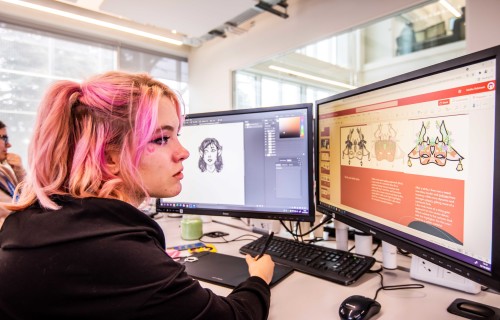 Digital Art Animation and Games Design student Tabitha Robinson CREDIT DAVID KIRKHAM