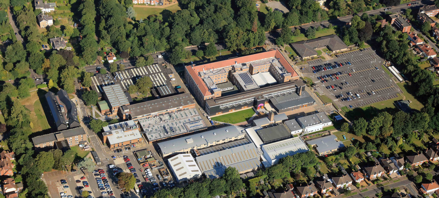 city college norwich campus aerial view