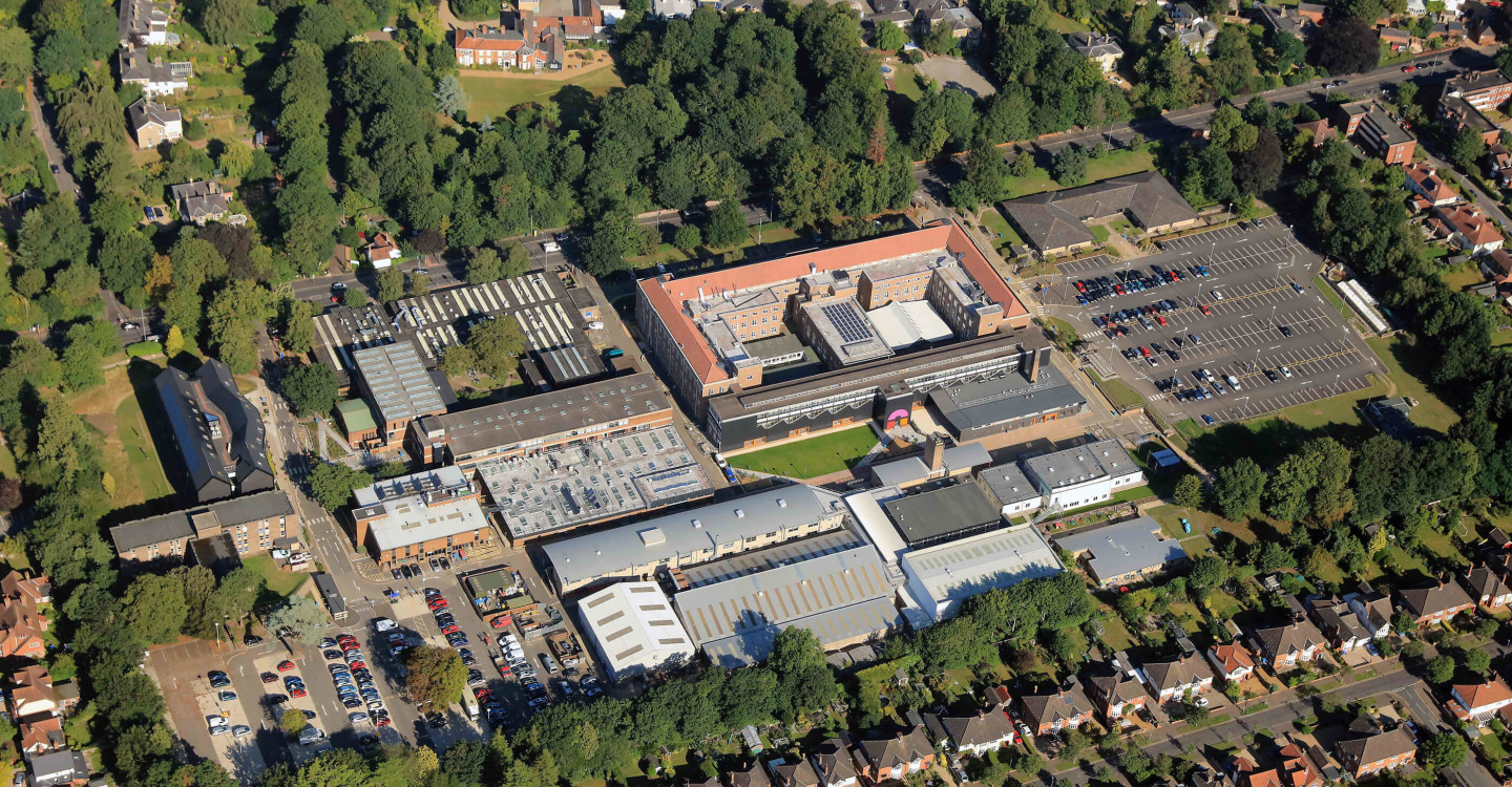city college norwich campus aerial view