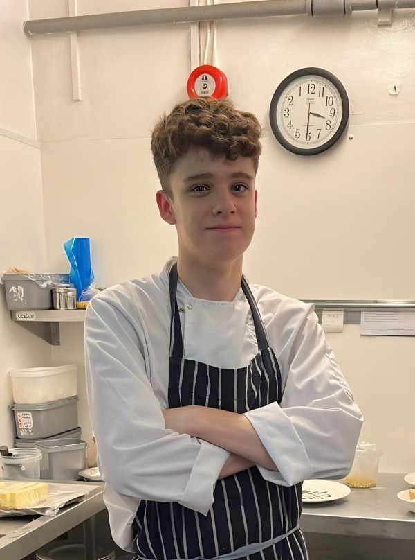 Harry Raven in The Randolph Hotel kitchen