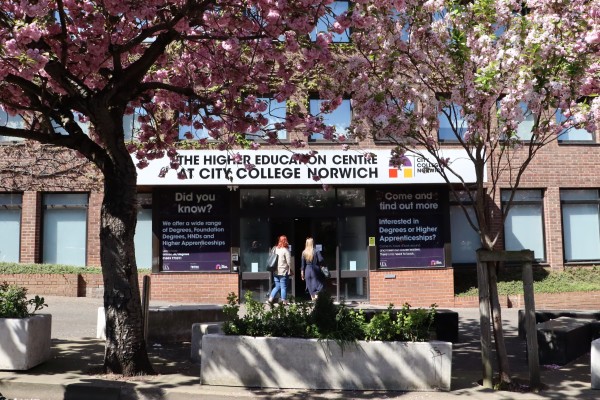 City College Norwich's Higher Education Centre at Norfolk House.