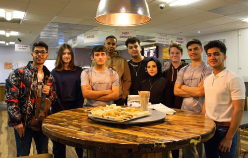 Some of the colleges ESOL students who provided a warm welcome at the last Refugee Drop In session at City College Norwich CREDIT CITY COLLEGE NORWICH 1
