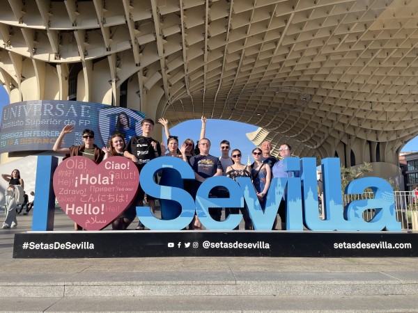 Our Professional Cookery students visiting the Setas de Sevilla, the largest wooden structure in the world.