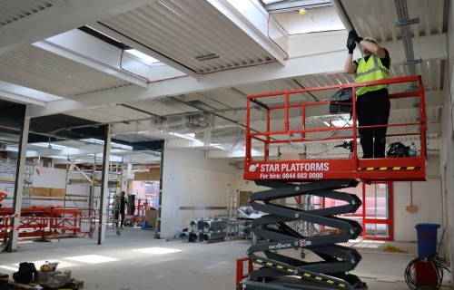 Work on the ACE Centre is due to be completed in time for the start of the college year in September