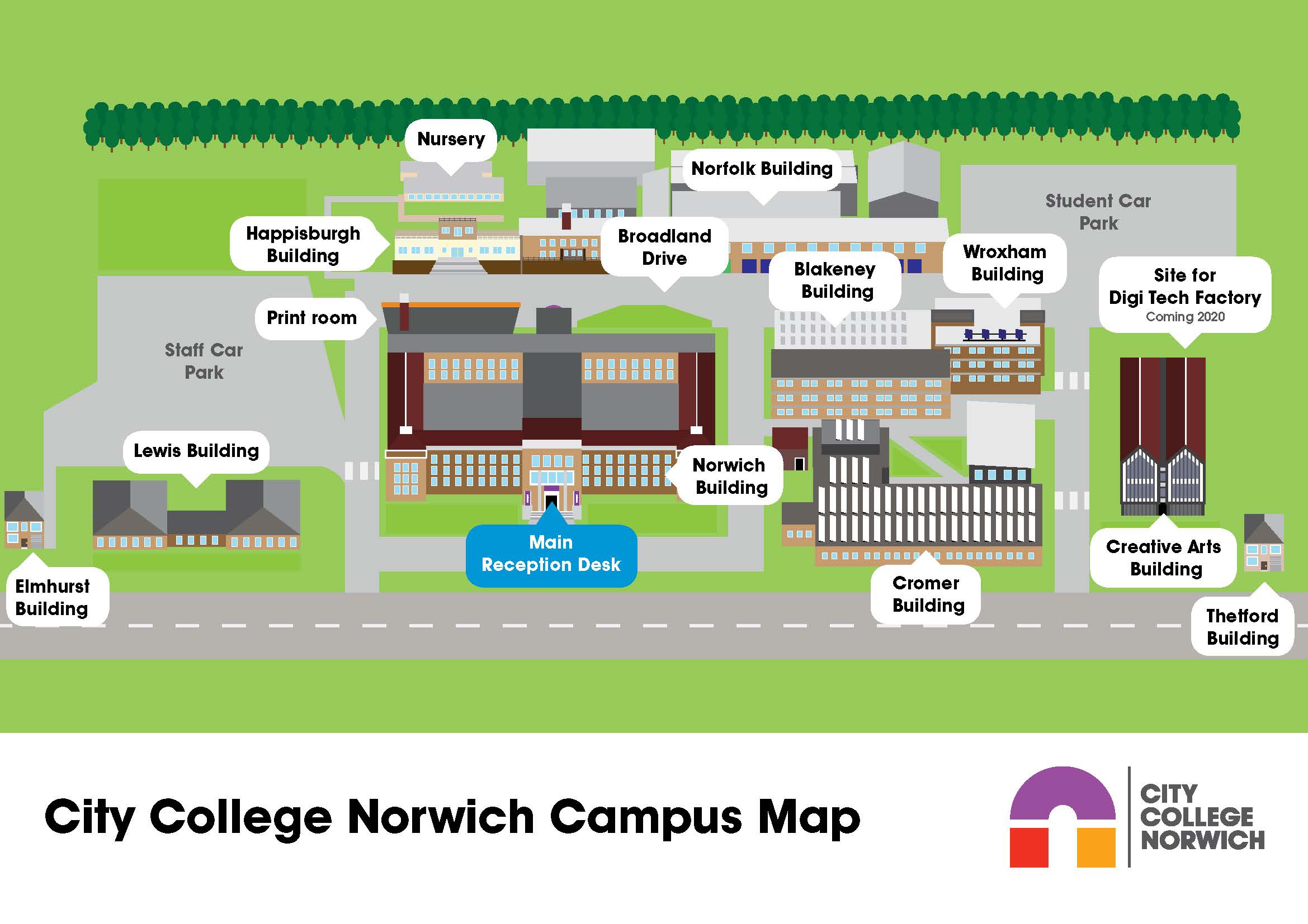 City College Norwich Campus Map